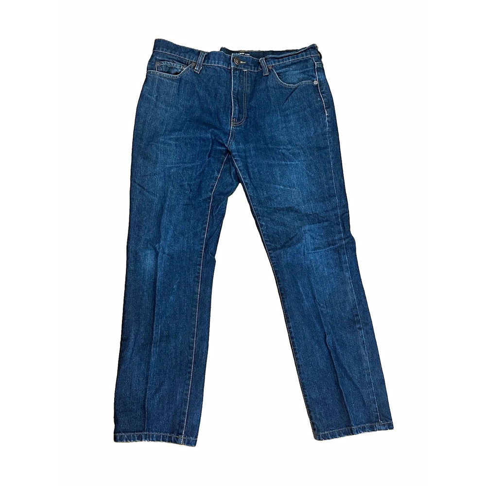 G.H. Bass & Co. Women's Blue Straight Fit Denim Jeans 34 Mid Rise 5-Pocket